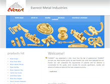 Tablet Screenshot of everestmetal.com